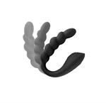 ויברטור אנאלי משולב רוטט וגמיש לגירוי כפול-Black Velvets 3
