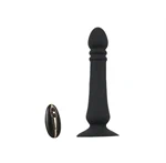 אביזר עונג אנאלי רוטט לחדירה עם דחיפה-Black Velvets 7