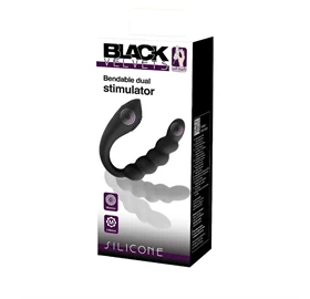 ויברטור אנאלי משולב רוטט וגמיש לגירוי כפול-Black Velvets