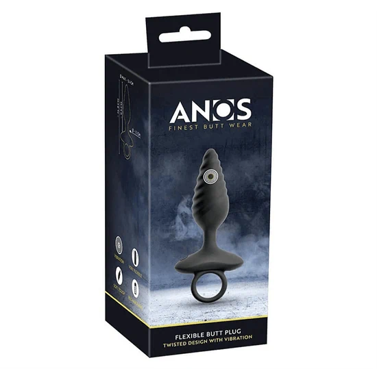 פלאג אנאלי מסיליקון רוטט ונטען-ANOS