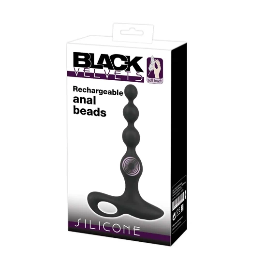 חרוזים אנאלים רוטטים לעונג אחורי-Black Velvets